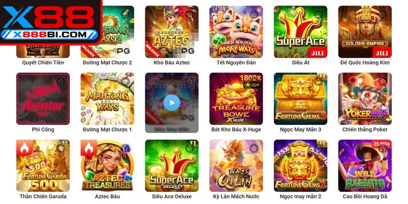 Các ưu điểm nổi bật tạo nên sức hút lớn của sảnh game tại X88